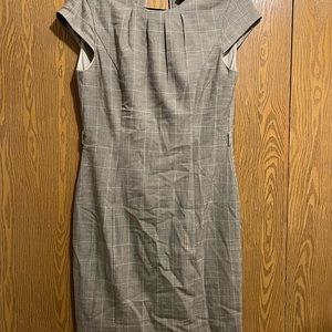 H&M work dress. Brown and white. Size small.
